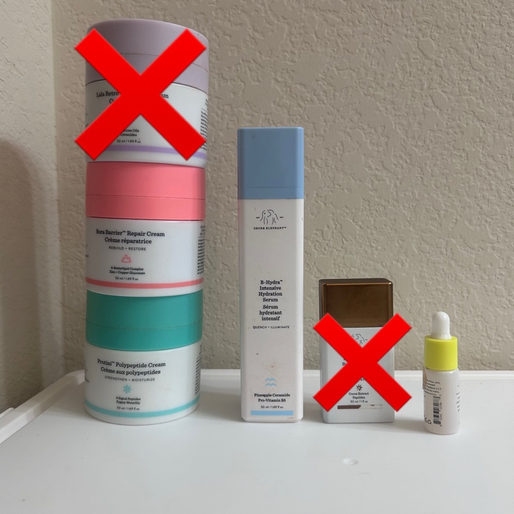 Drunk Elephant Skincare Collection - Pink, Blue, Green, White